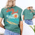 Salty Soul Women’s Comfort Colors Tee – Summer Beach Shirt with Sunset & Palm Tree Design