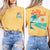 Salty Soul Women’s Comfort Colors Tee – Summer Beach Shirt with Sunset & Palm Tree Design