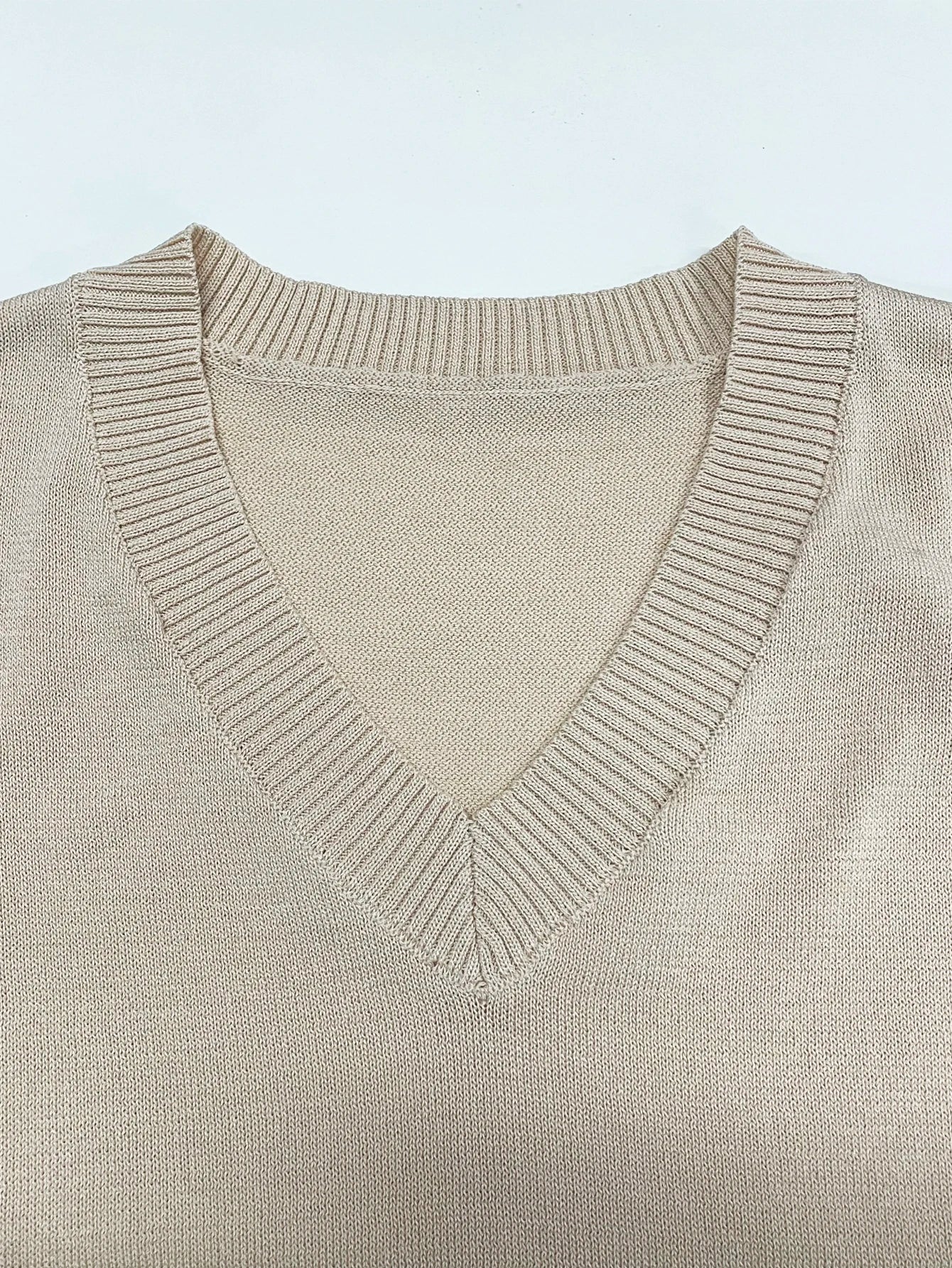 Women Dolman Short Sleeve Batwing Tunic Half Sleeve Oversized Casual Loose V Neck Knitted Sweater T Shirt