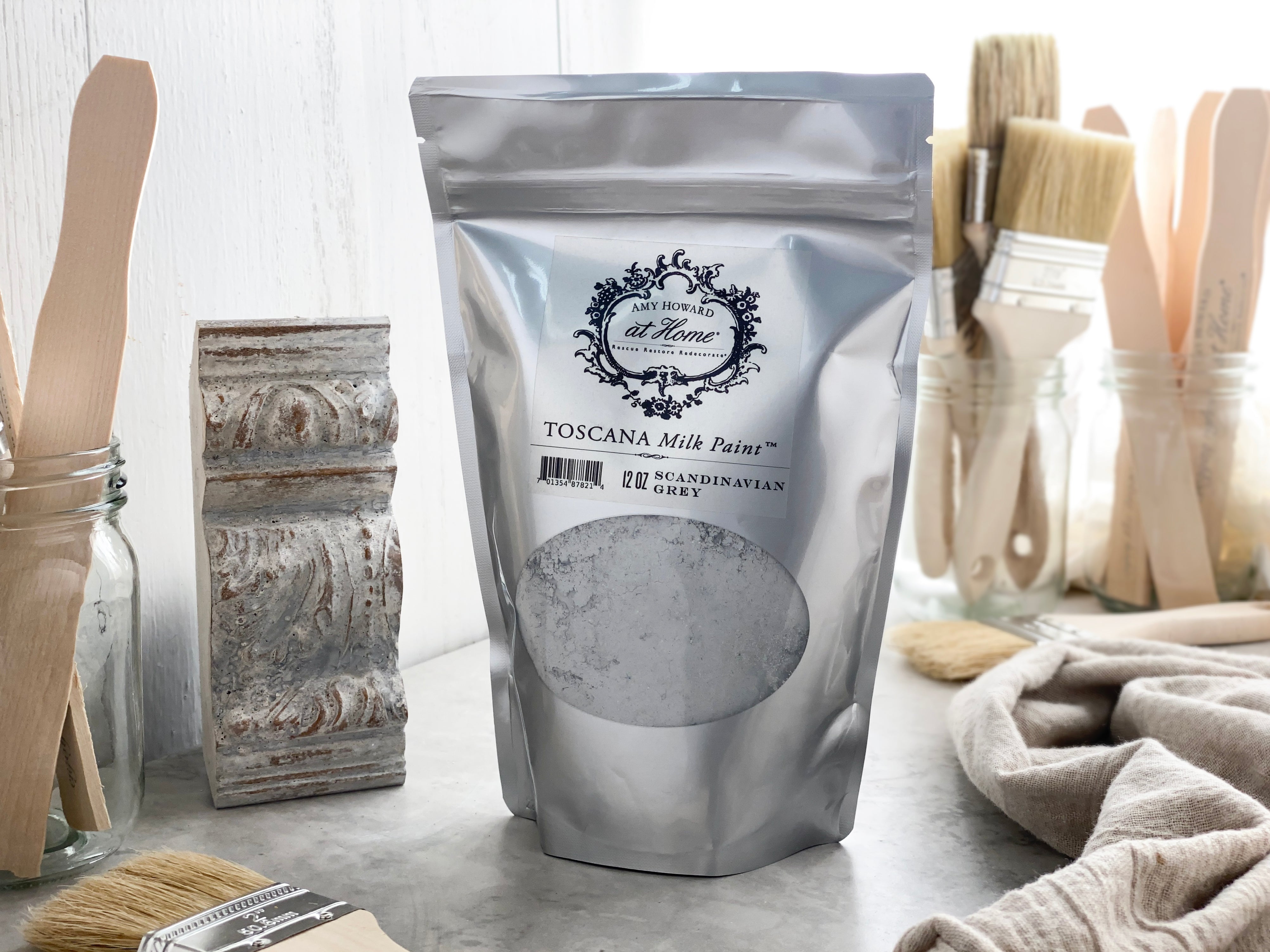 Pintura de leche Toscana - Gris escandinavo