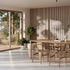 White Oak (Grey Felt) Willow Panel (8' height)