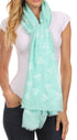 Sakkas Hillary summer breeze lightweight flowing sheer gauze wrap scarf