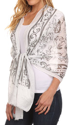 Sakkas Hillary summer breeze lightweight flowing sheer gauze wrap scarf