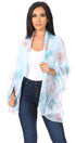 Sakkas Nichole summer gauze featherweight patterned versitile sheer scarf wrap