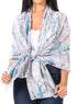 Sakkas Nichole summer gauze featherweight patterned versitile sheer scarf wrap