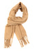 Sakkas Booker Cashmere Feel Solid Colored Unisex Winter Scarf With Fringe
