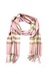 Sakkas Booker Cashmere Feel Solid Colored Unisex Winter Scarf With Fringe