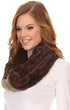 Sakkas Maye short Two Sided Faux Fur Multi Colored Bolcked Wrap Infinity Scarf