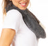 Sakkas Julie Short Wrap Around Two Sided Faux Fur And Ribbed Knit Infinity Scarf