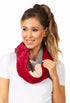 Sakkas Julie Short Wrap Around Two Sided Faux Fur And Ribbed Knit Infinity Scarf