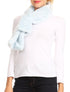 Sakkas Malen Long Rectangle Faux Fur Warm Soft Furry Wrap Around Loophole Scarf