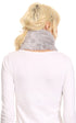 Sakkas Malen Long Rectangle Faux Fur Warm Soft Furry Wrap Around Loophole Scarf