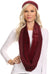 Sakkas Balencia Cool Girl Long Wide Soft Fur Lined Infinity Scarf Beanie Hat Set