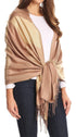 Sakkas Nicola Reversible Warm and Soft Unisex Scarf Stole Wrap Solid Color-block
