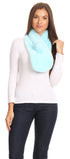 Sakkas Elise Faux Fur Mink Soft Warm Scarf with Pom-Pom