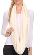 Sakkas Abhy Soft Fall Winter Furry Infinity Wrap Scarf