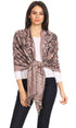 Sakkas Gianna Women's Silky Soft Reversible Floral Woven Pashmina Scarf Shawl Wrap