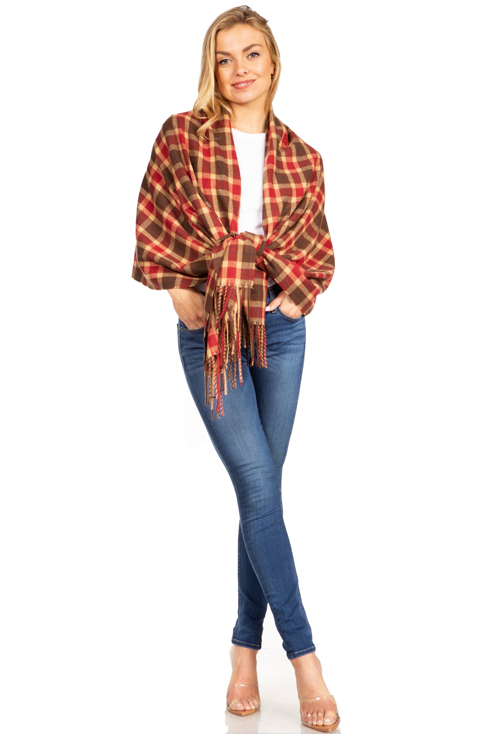 Sakkas Martinna Women's Winter Warm Super Soft and Light Pattern Shawl Scarf Wrap