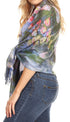 Sakkas Oria Women's Soft Lightweight Colorful Printed Shawl Scarf Wrap Stole