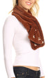 Sakkas Colette Faux Mink Warm Winter Soft Luxurious KeyHole Scarf