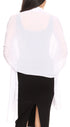 Sakkas Naomi Women Soft Sheer Embellished Chiffon Bridal Wedding Scarf Shawl Wrap
