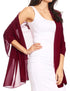 Sakkas Jona Women Soft Sheer Chiffon Bridal Wedding Evening Scarf Shawl Wrap Stole