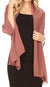 Sakkas Jona Women Soft Sheer Chiffon Bridal Wedding Evening Scarf Shawl Wrap Stole