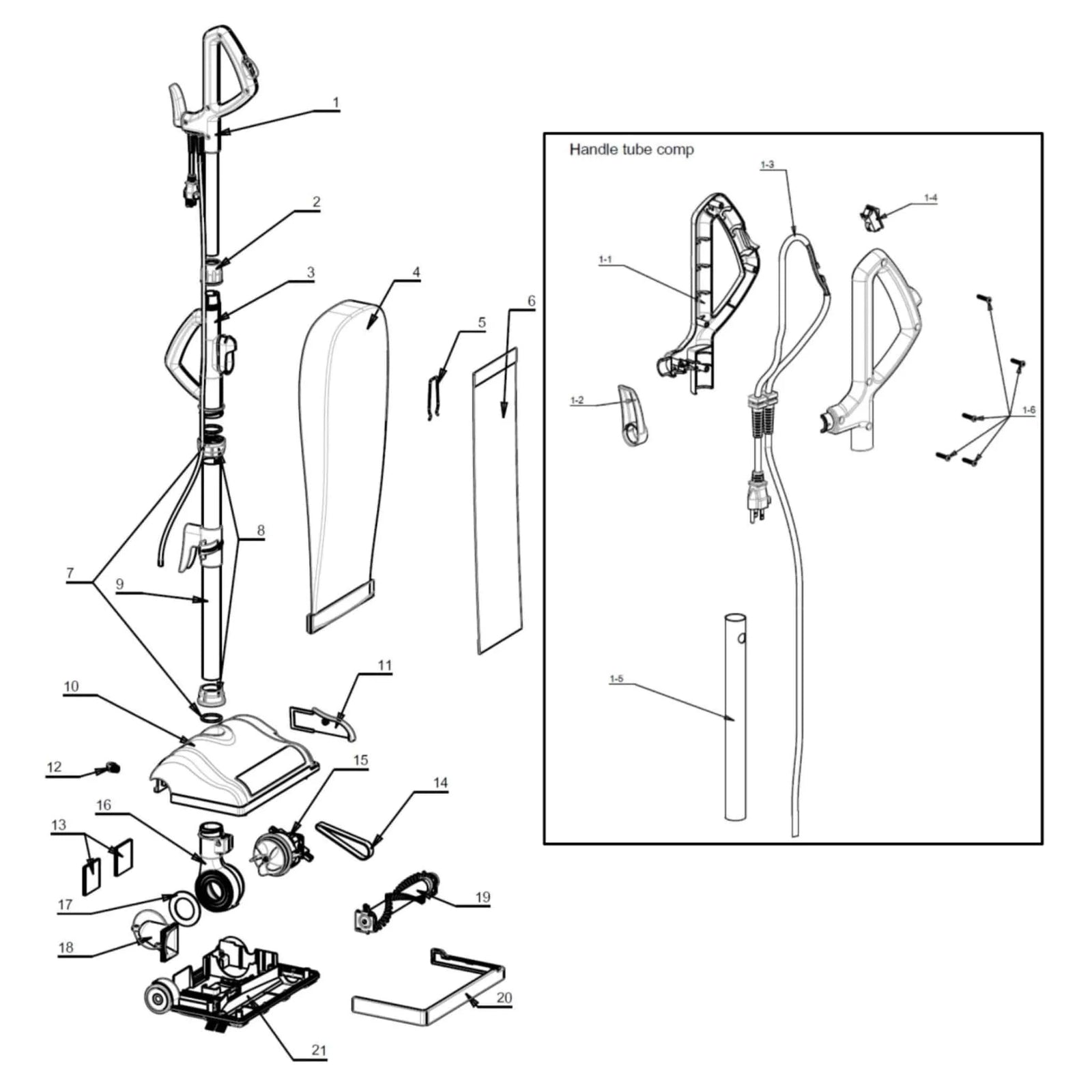 Bissell BGU8000 13″ Upright Vacuum Cleaner