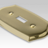 Sonoma Polished Brass Steel - 1 Cable Jack Wallplate