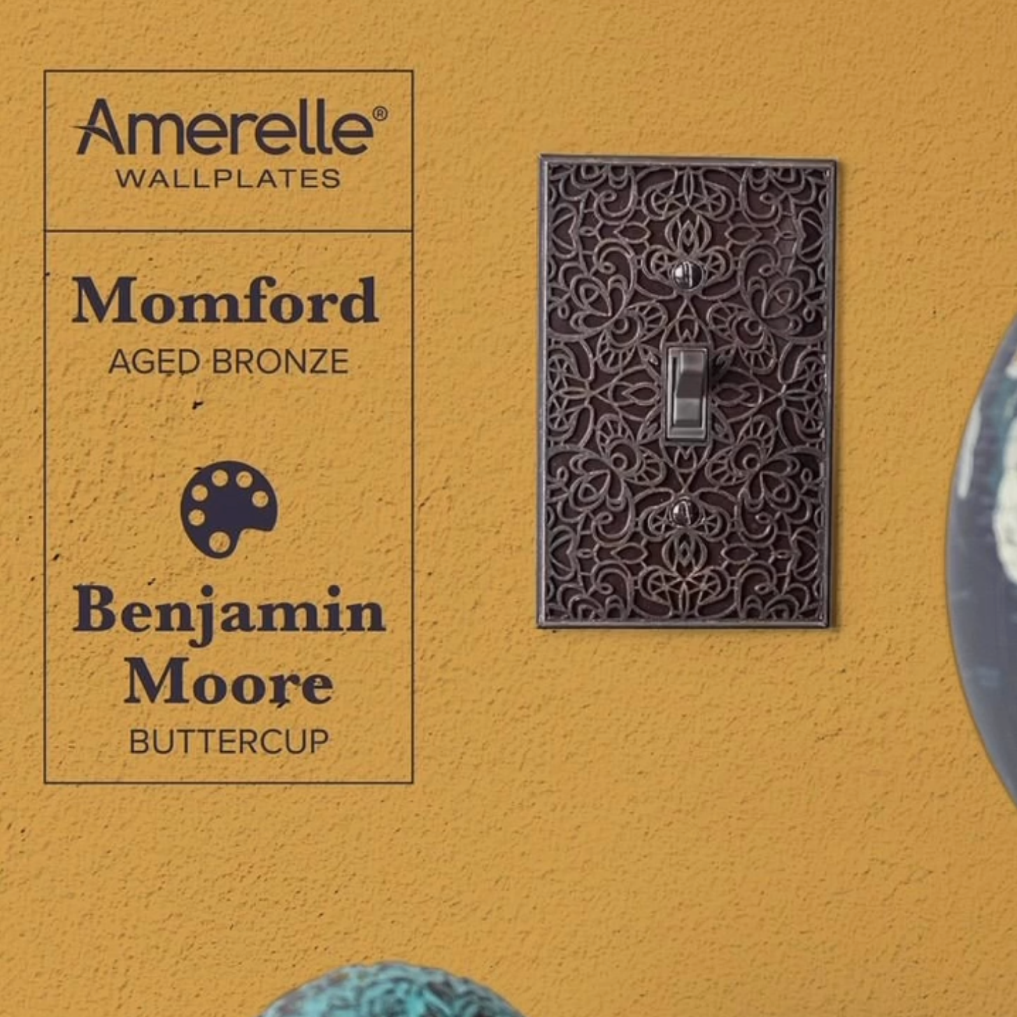 Momfort Aged Bronze Cast - 1 Toggle Wallplate