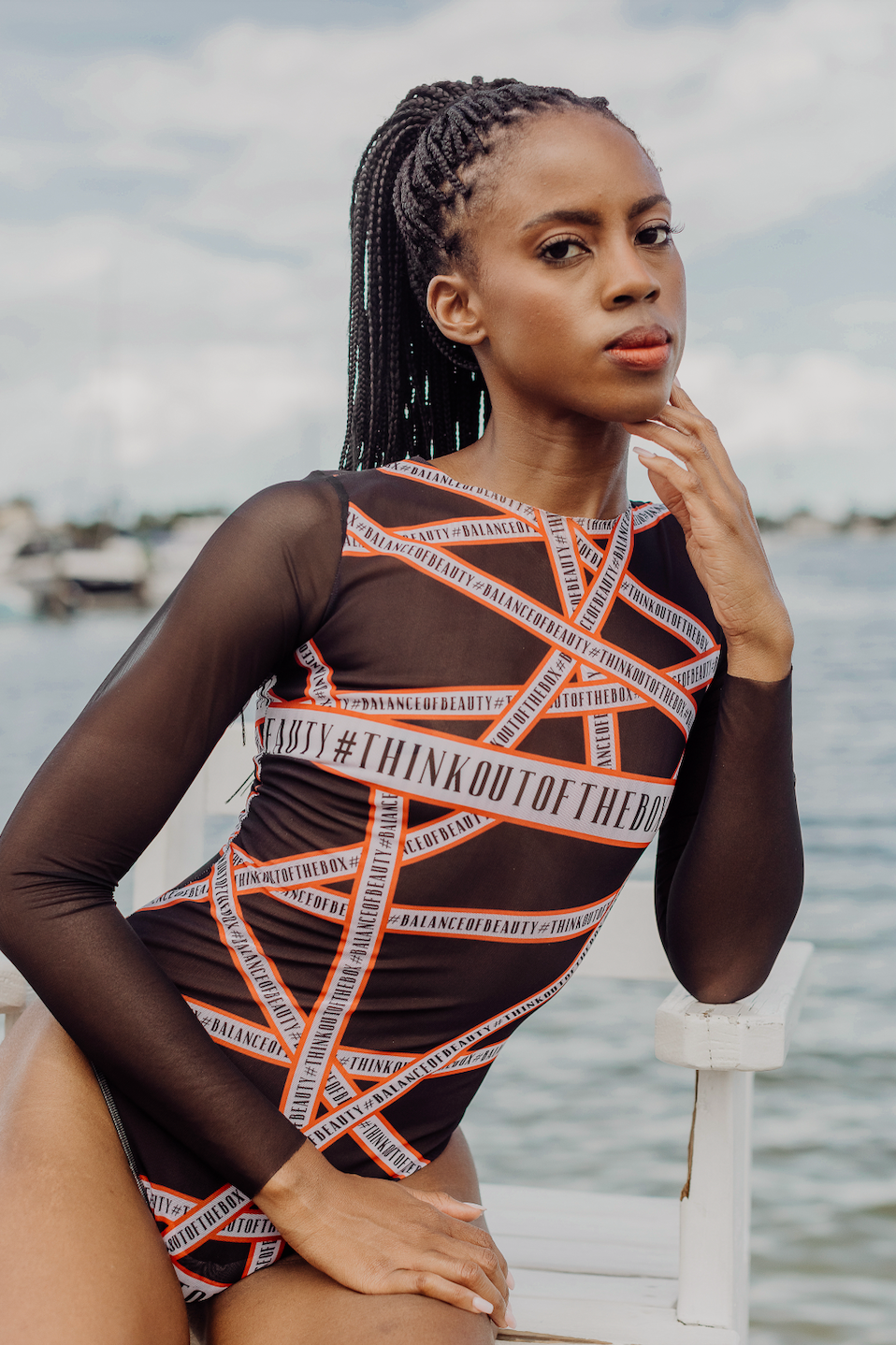 Think Out Of The Box Swimsuit With Sleeves