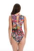 Skeleton Steph By Sticky Shaw Sleeveless Swimsuit