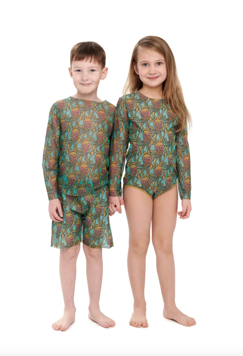 Kid's Smart T-shirt  with ot without Hood Octopus