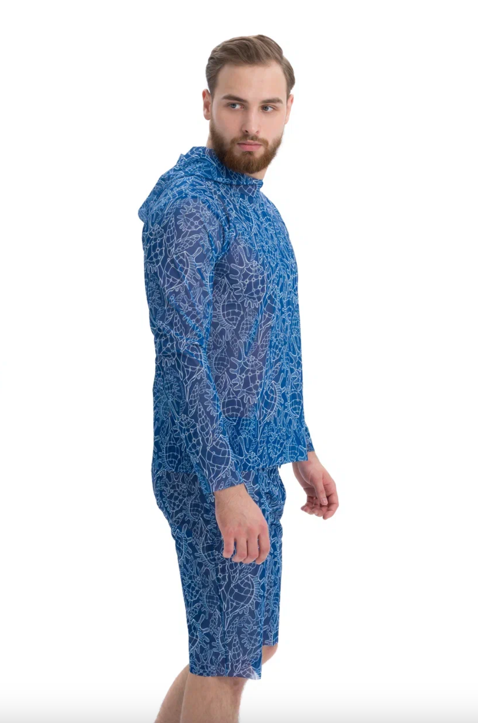 Men's Smart T-shirt with Hood SPF protection Shells
