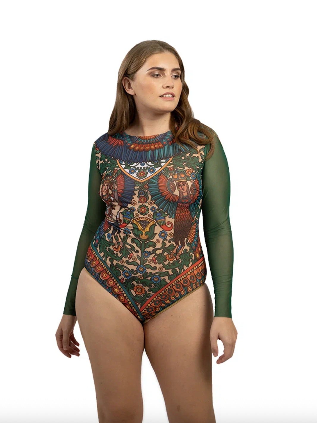 Sirin One-Piece Swimsuit With Sleeves
