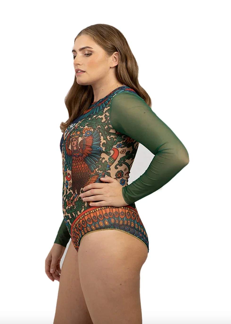 Sirin One-Piece Swimsuit With Sleeves