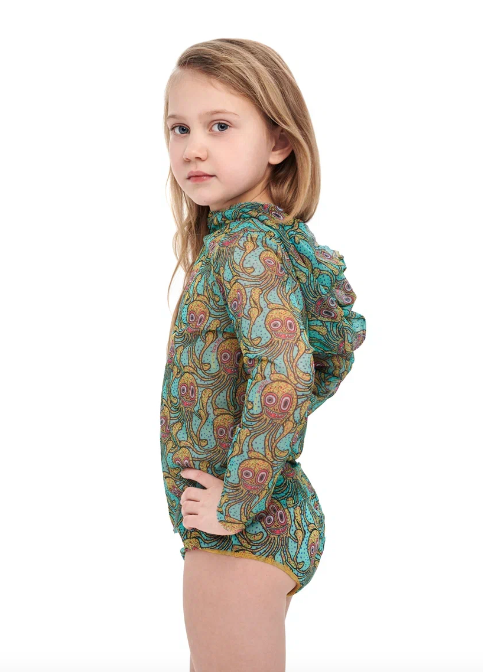 Kid's Smart T-shirt  with ot without Hood Octopus