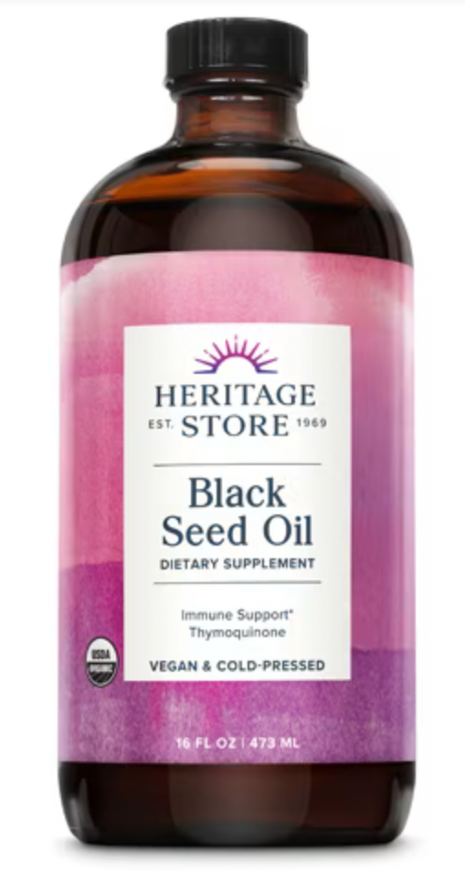 Aceite de semilla negra premium de Heritage Store (16 onzas líquidas)