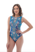 Peacock Sleeveless Swimsuit