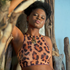 Leopard Swim Top