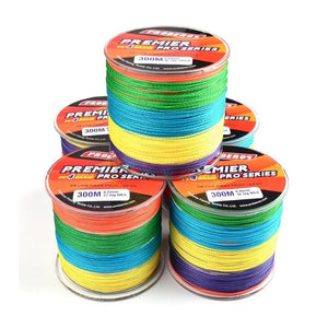 Premier PE 4x Mixed Color Braided Fishing Line 328yd