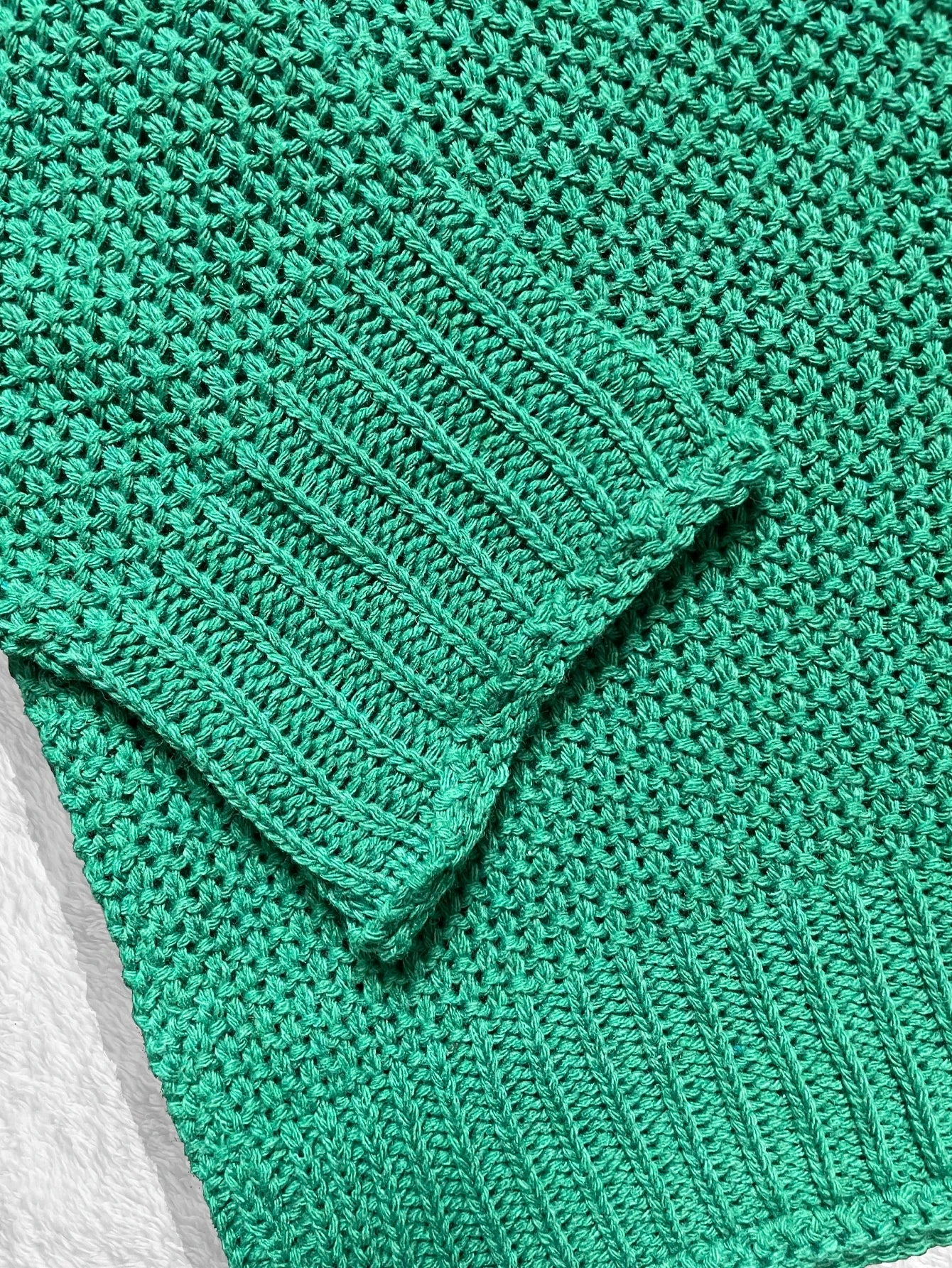 Thick Thread Bat Sleeve Knit Sweater, High Neck