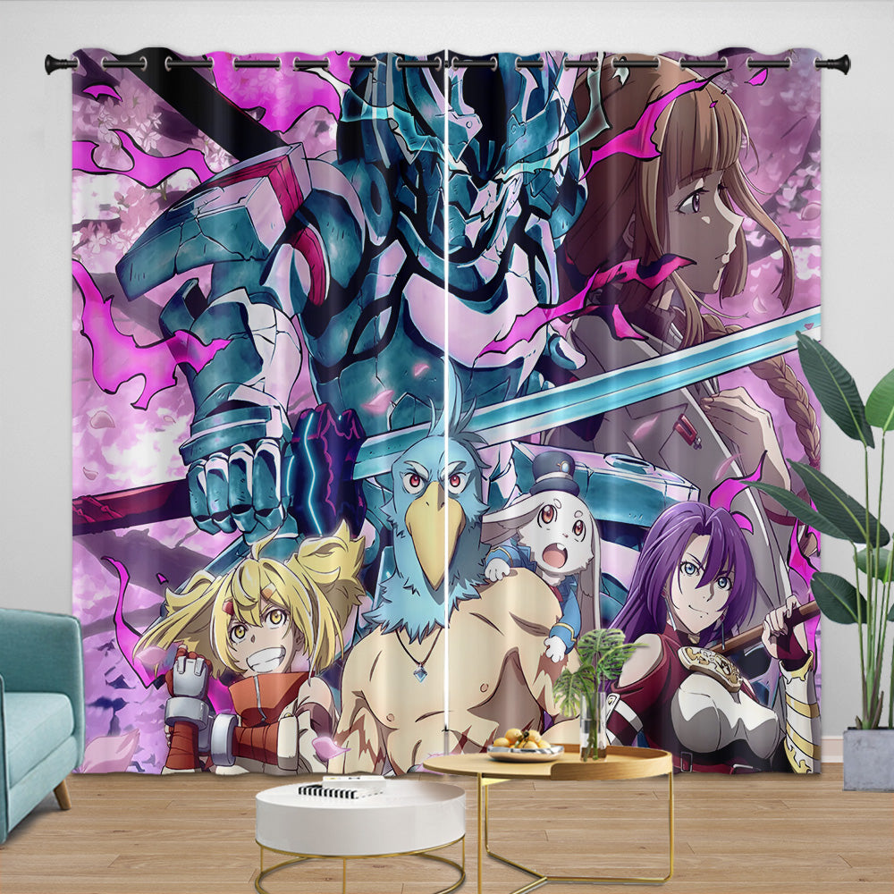 Shangri-La Frontier Curtains Blackout Window Drapes Room Decoration