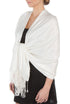 Sakkas Large Soft Silky Pashmina Feel Shawl Wrap Scarf Stole in Solid Colors