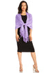 Sakkas Large Soft Silky Pashmina Feel Shawl Wrap Scarf Stole in Solid Colors