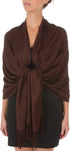 Sakkas 78" X 28" Rayon from Bamboo Soft Solid Pashmina Shawl / Wrap / Stole