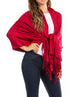 Sakkas 78" X 28" Rayon from Bamboo Soft Solid Pashmina Shawl / Wrap / Stole