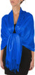 Sakkas 78" X 28" Rayon from Bamboo Soft Solid Pashmina Shawl / Wrap / Stole