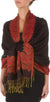 Sakkas 70" x 28" Border Pattern Layered Woven Pashmina Shawl Scarf Wrap Stole