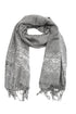 Sakkas 70" x 28" Border Pattern Layered Woven Pashmina Shawl Scarf Wrap Stole